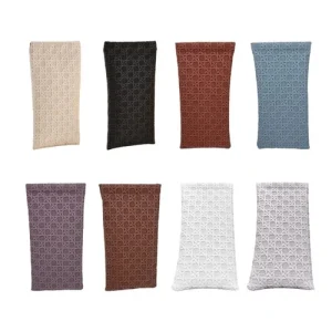 PU Leather Sunglasses Case Foldable Eyeglass Carriers Bag for Outdoor Travel